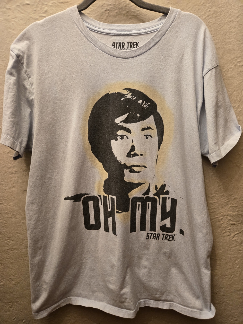Star Trek Sulu George Takei Graphic T Shirt Large Sci Fi TV Series Fan Tee